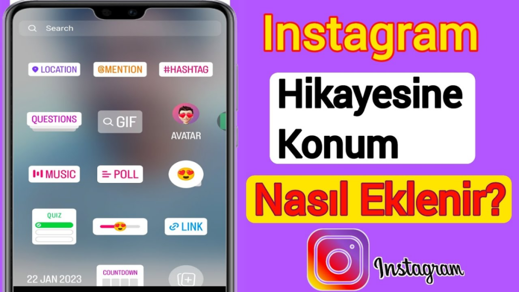 Instagram Hikaye Konum Ekleme