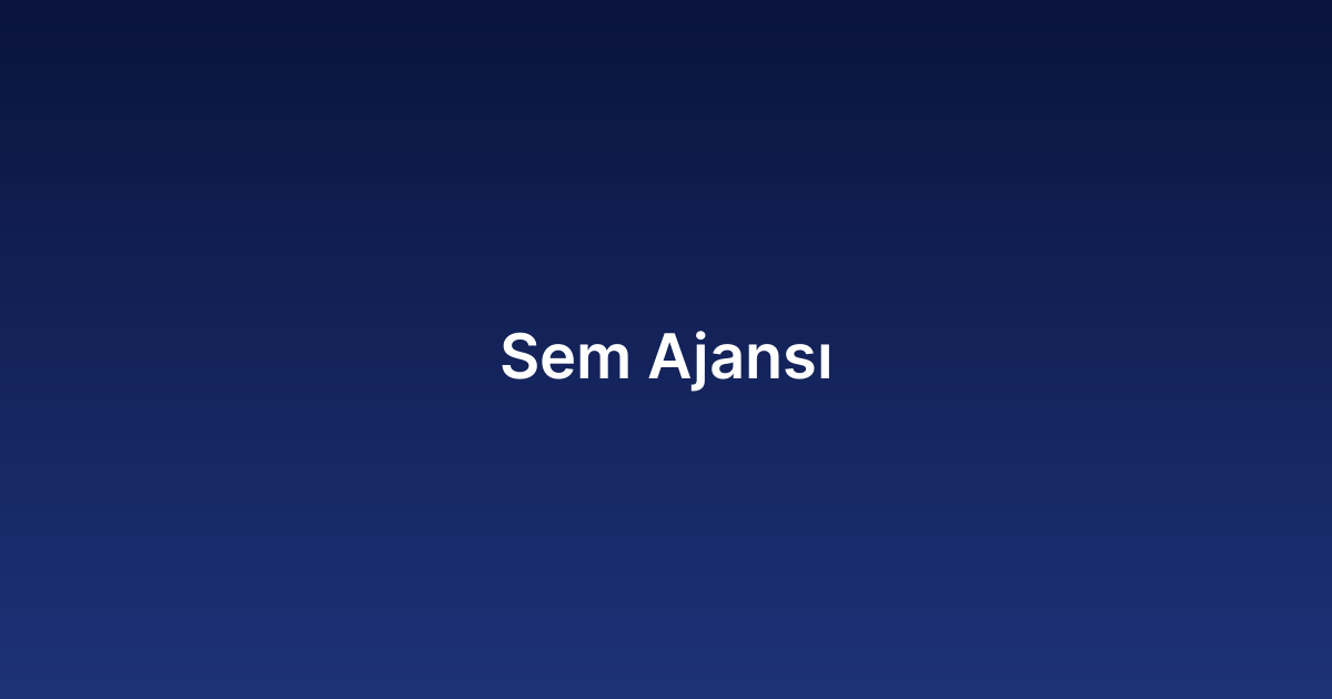 Sem Ajansı