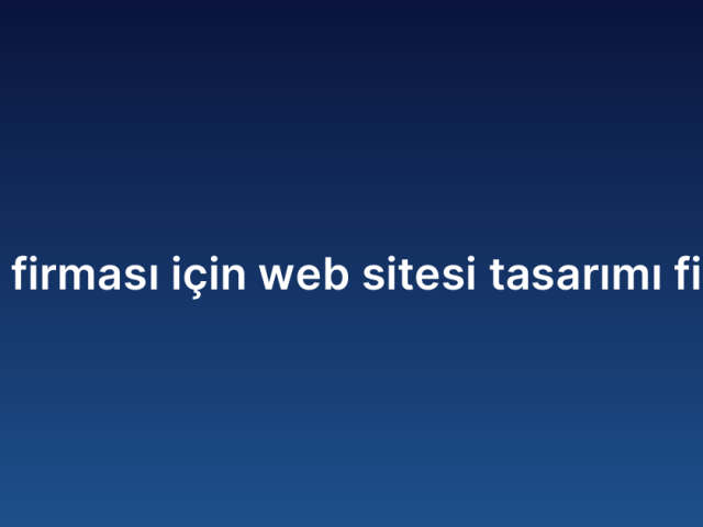 İnşaat firması için web sitesi tasarımı fiyatları