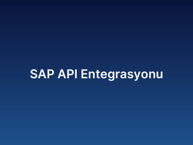 SAP API Entegrasyonu