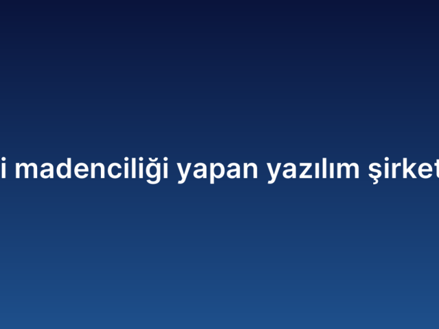 Veri madenciliği yapan yazılım şirketleri