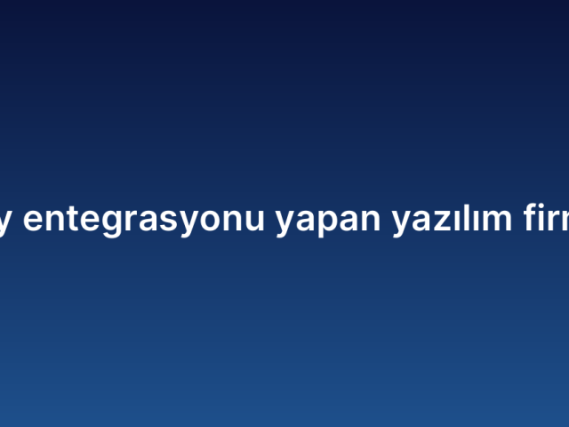 EBay entegrasyonu yapan yazılım firması