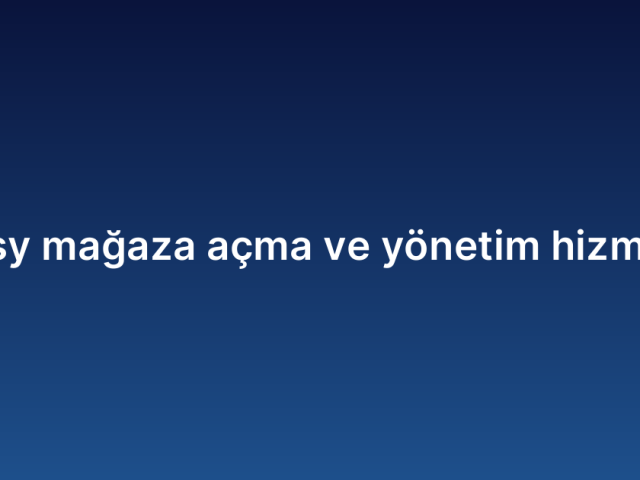 Etsy mağaza açma ve yönetim hizmeti