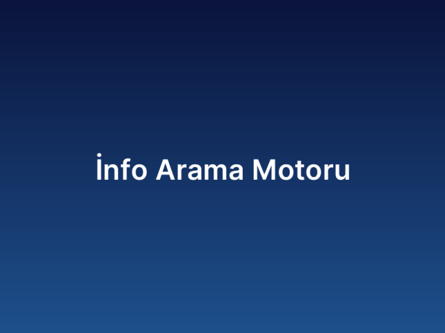 İnfo Arama Motoru