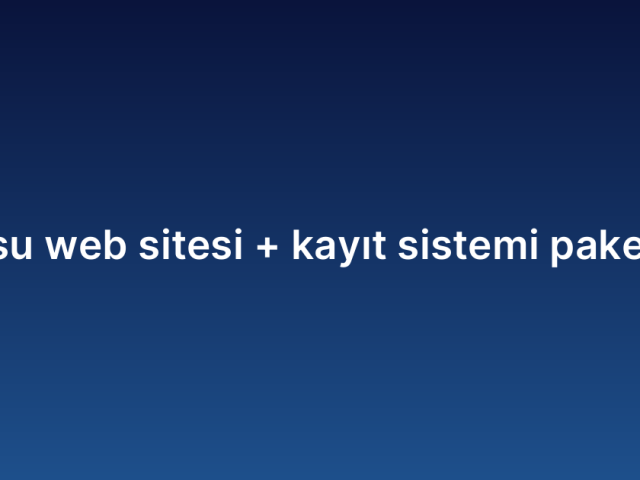 Dil kursu web sitesi kayıt sistemi paketi fiyatı