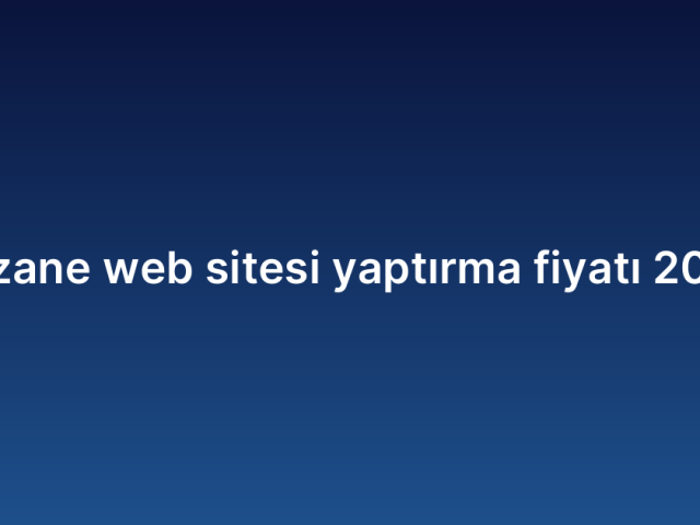 Eczane web sitesi yaptırma fiyatı 2026