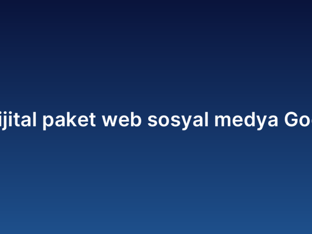 Komple dijital paket web sosyal medya Google fiyatı