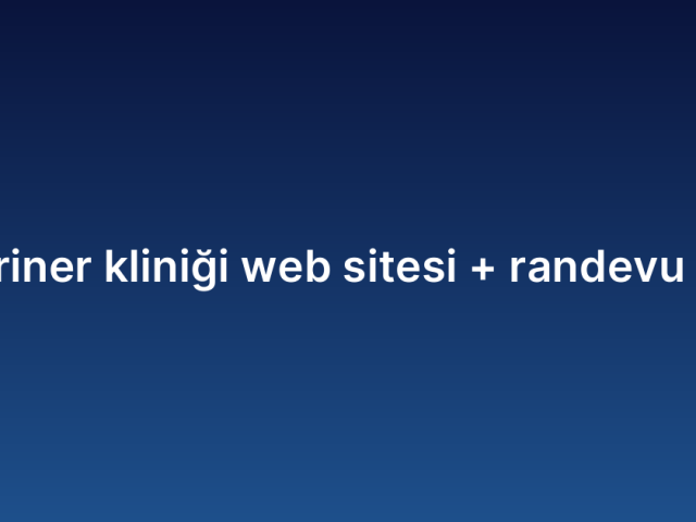 Veteriner kliniği web sitesi randevu fiyatı