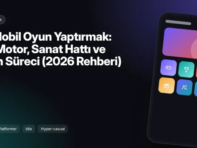 2D Mobil Oyun Yaptırmak: Tür, Motor, Sanat Hattı ve Yayın Süreci (2026 Rehberi)