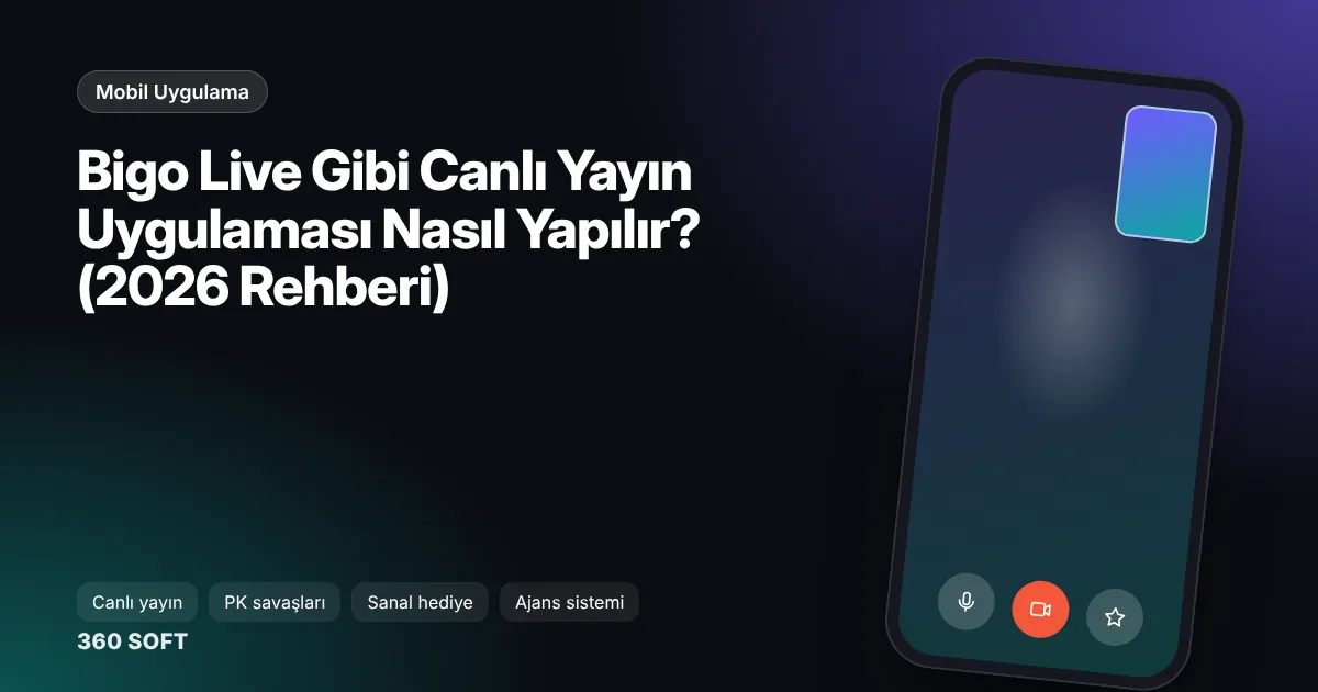 Bigo Live Gibi Canlı Yayın Uygulaması Nasıl Yapılır? (2026 Rehberi)
