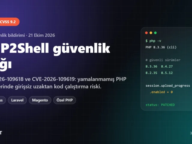 PHP2Shell Nedir? Siteler Neden Kapatıldı, Şirketler Ne Yapmalı?