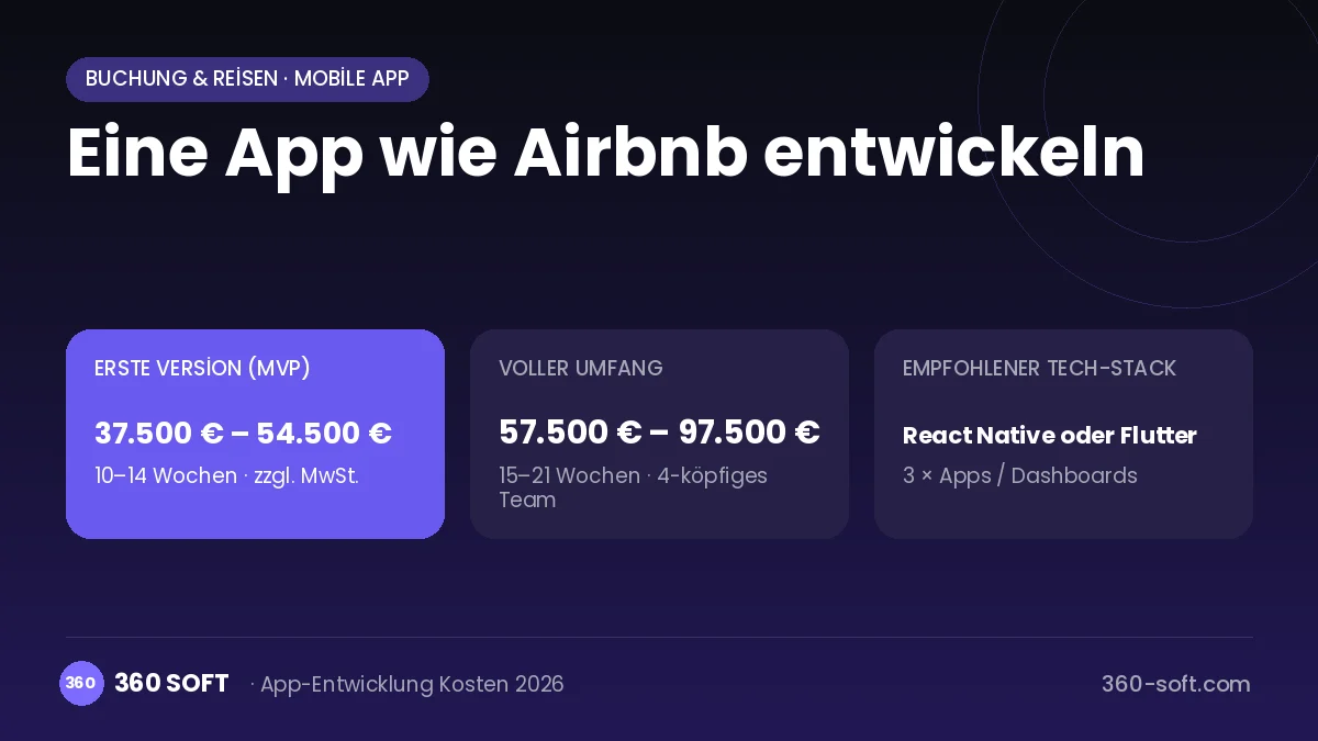 Eine App wie Airbnb entwickeln