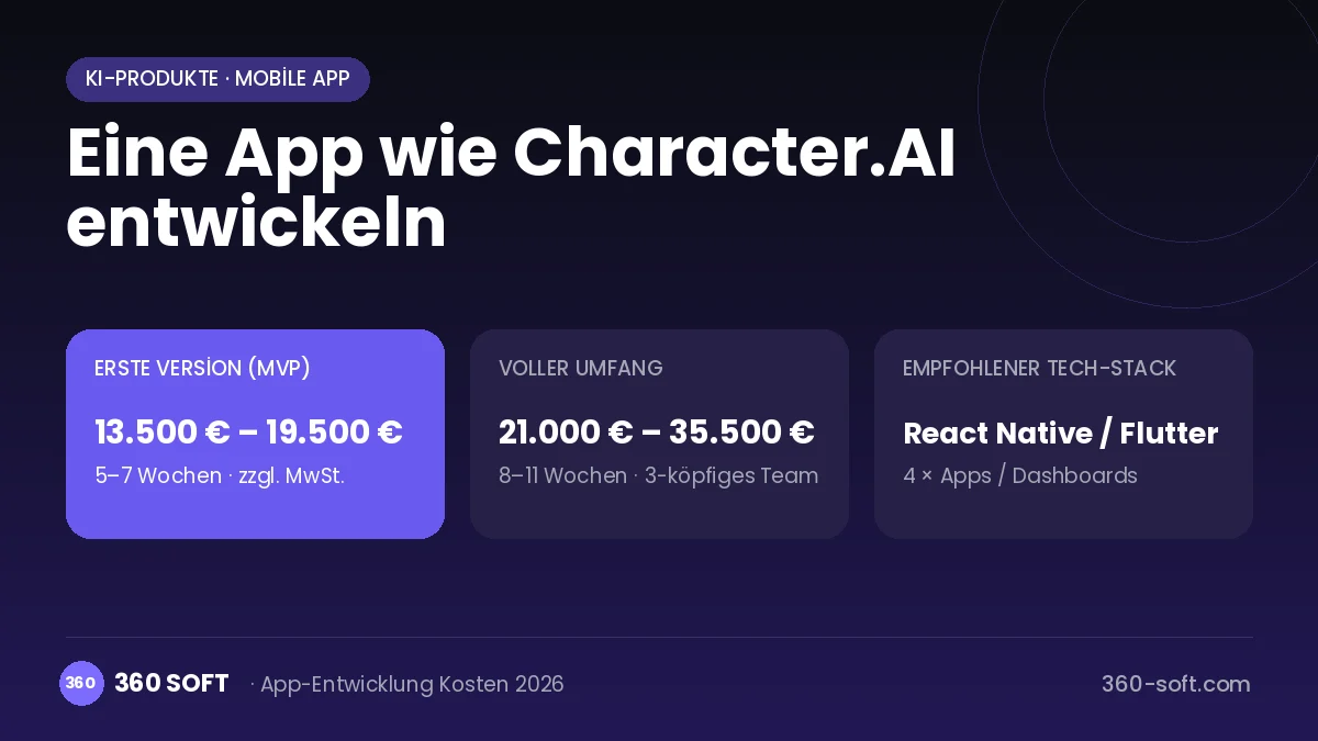 Eine App wie Character.AI entwickeln