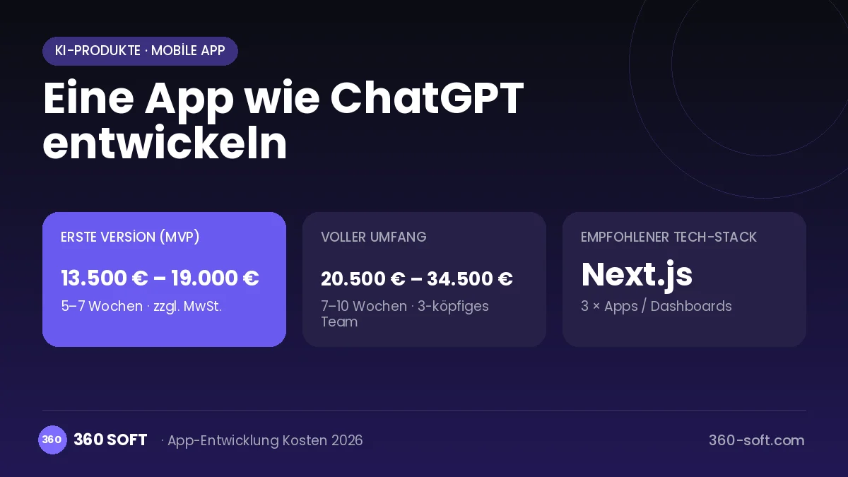 Eine App wie ChatGPT entwickeln