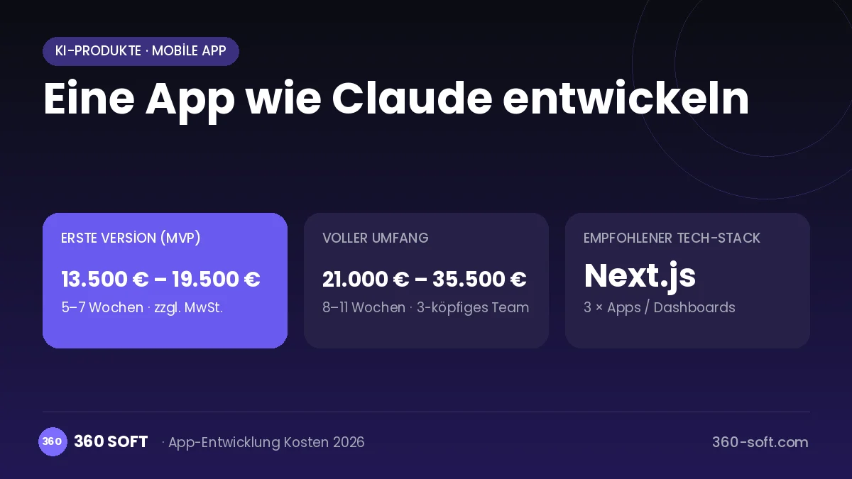 Eine App wie Claude entwickeln