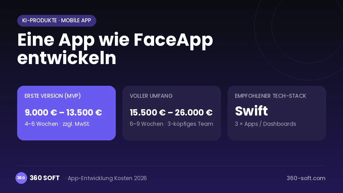 Eine App wie FaceApp entwickeln
