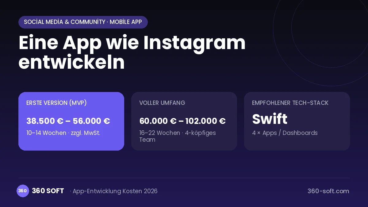Eine App wie Instagram entwickeln