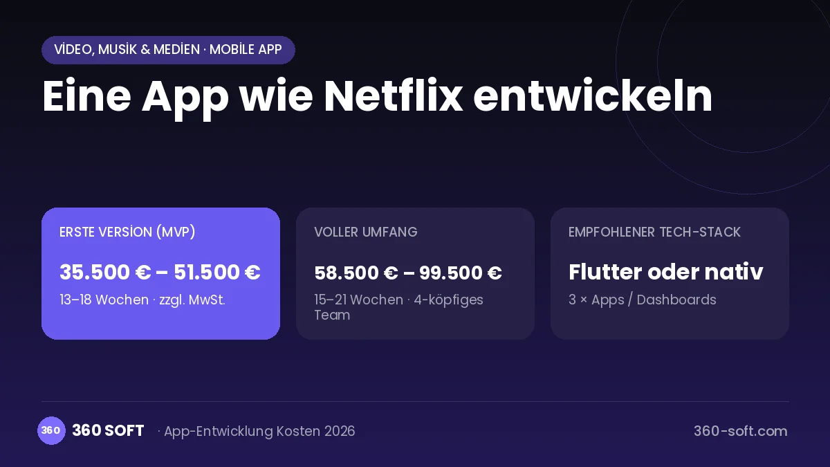 Eine App wie Netflix entwickeln