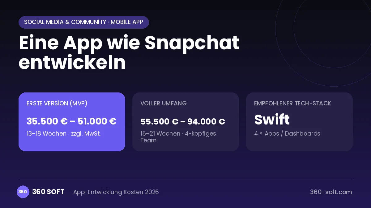 Eine App wie Snapchat entwickeln