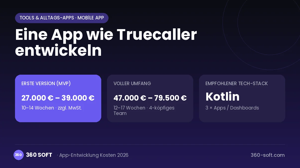 Eine App wie Truecaller entwickeln