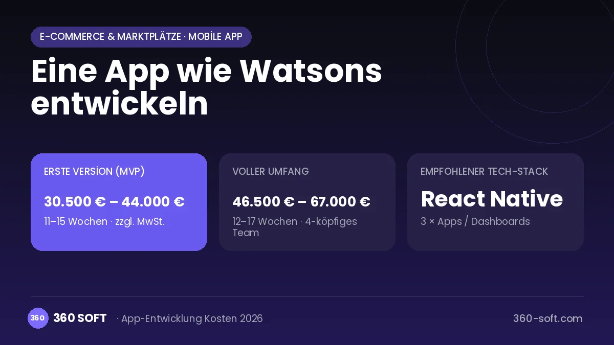 Eine App wie Watsons entwickeln