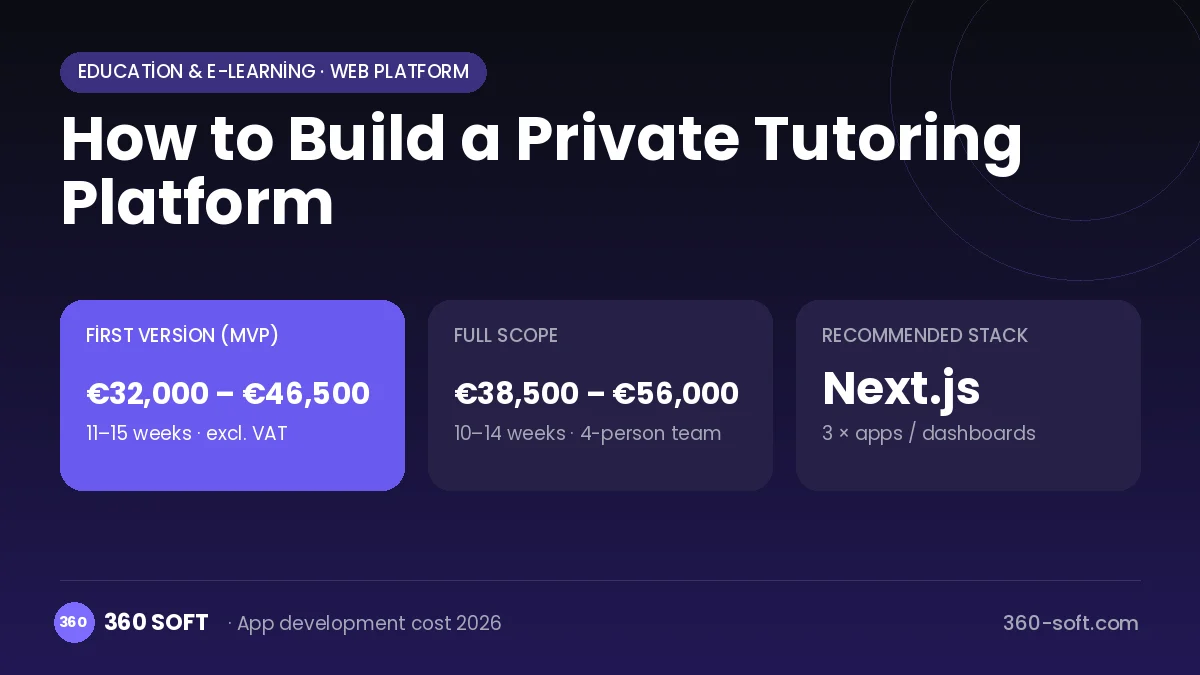 How to Build a Private Tutoring Platform