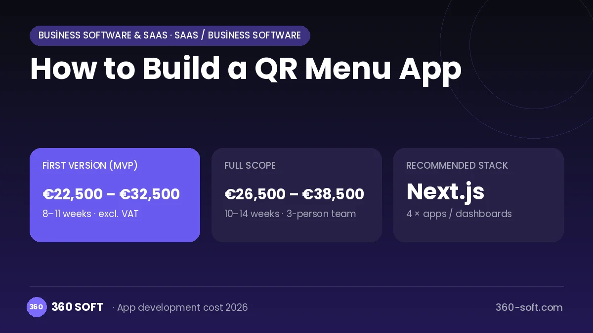 How to Build a QR Menu App