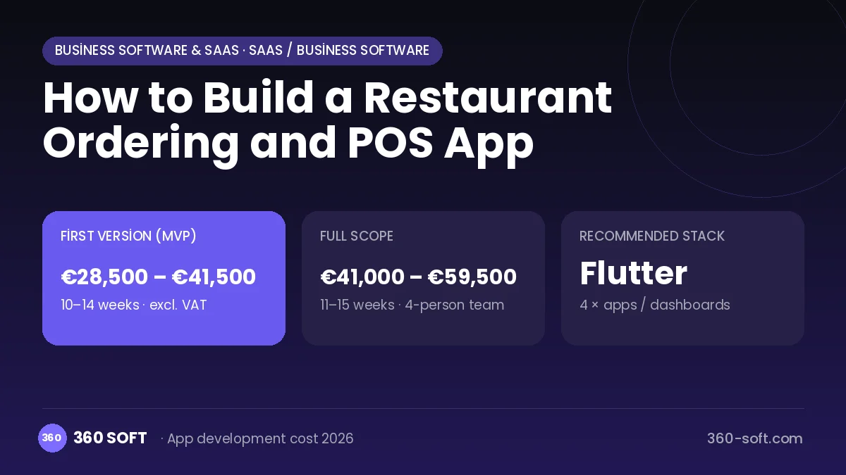 How to Build a Restaurant Ordering and POS App