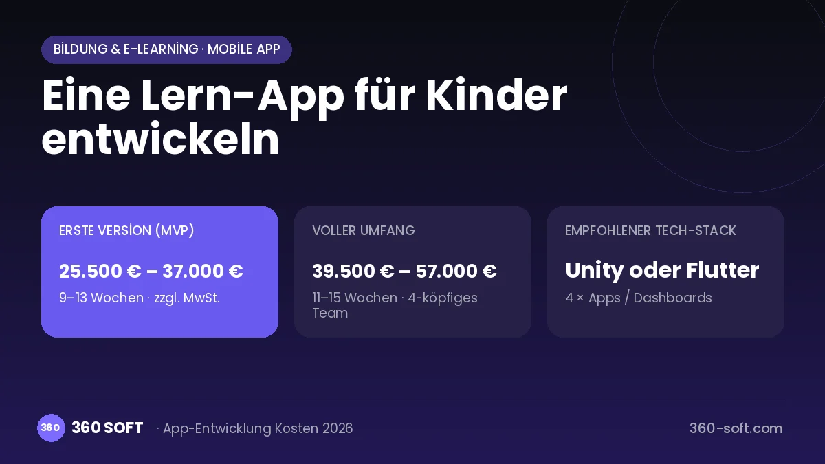 Eine Lern-App für Kinder entwickeln