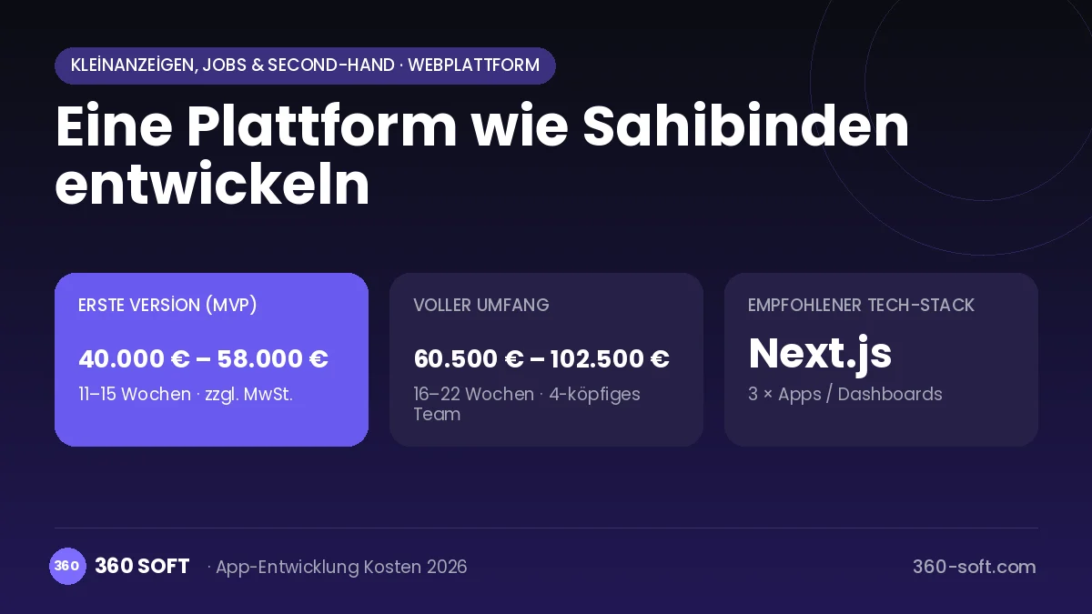 Eine Plattform wie Sahibinden entwickeln