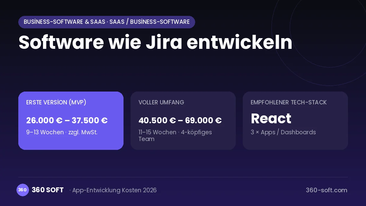Software wie Jira entwickeln