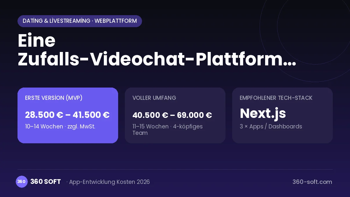 Eine Zufalls-Videochat-Plattform entwickeln