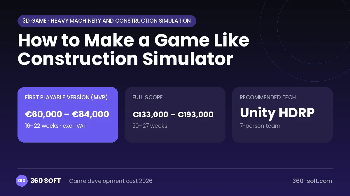 How to Make a Game Like Construction Simulator