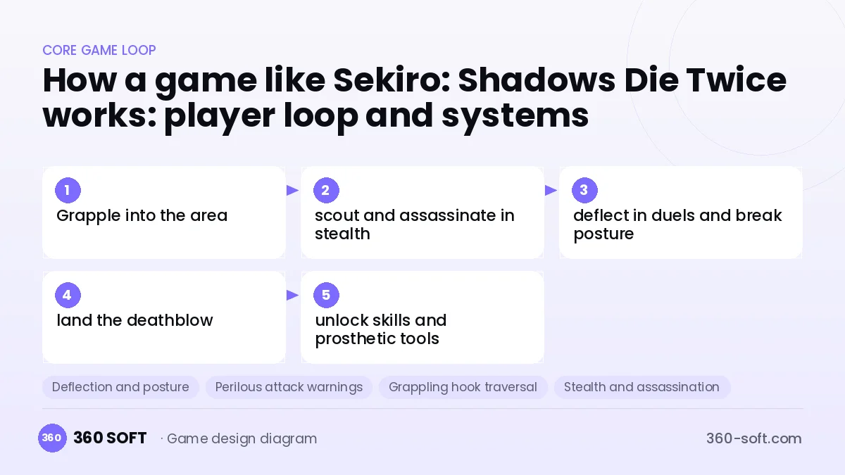 Systems you need to build a game like Sekiro: Shadows Die Twice