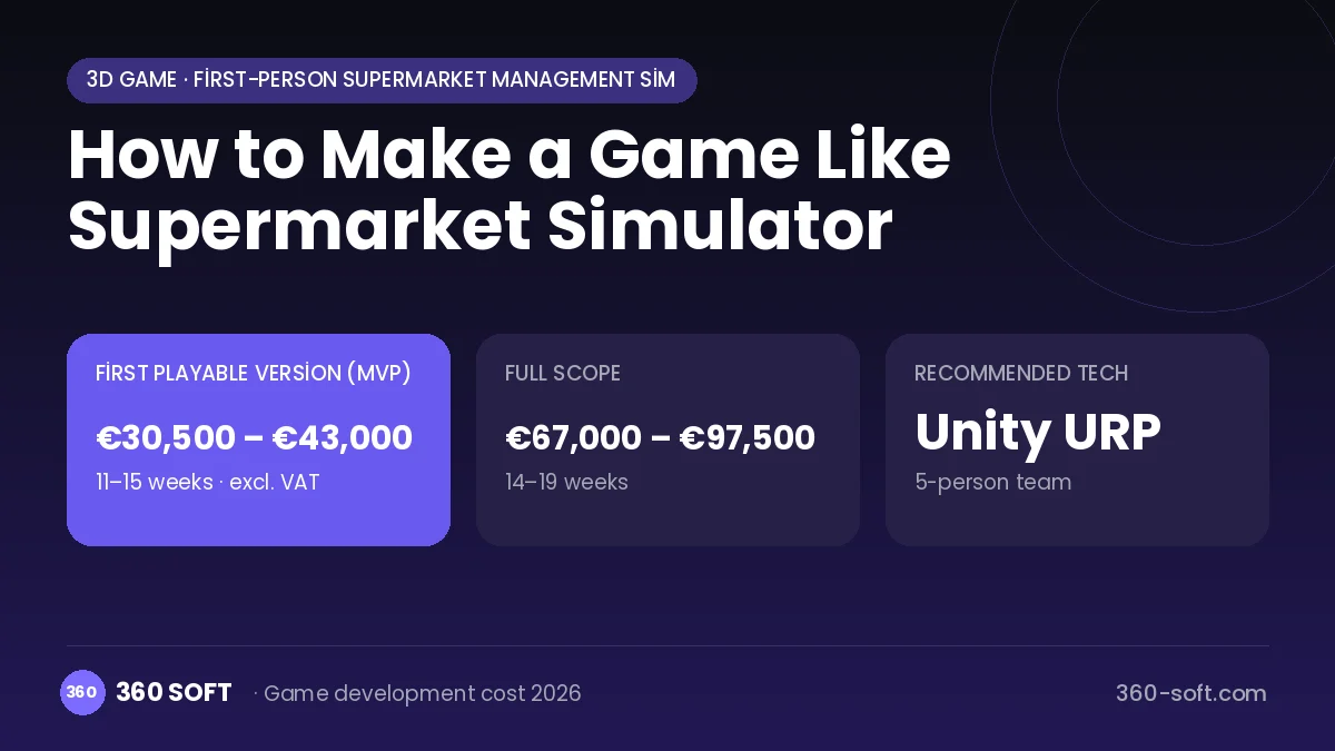 How to Make a Game Like Supermarket Simulator