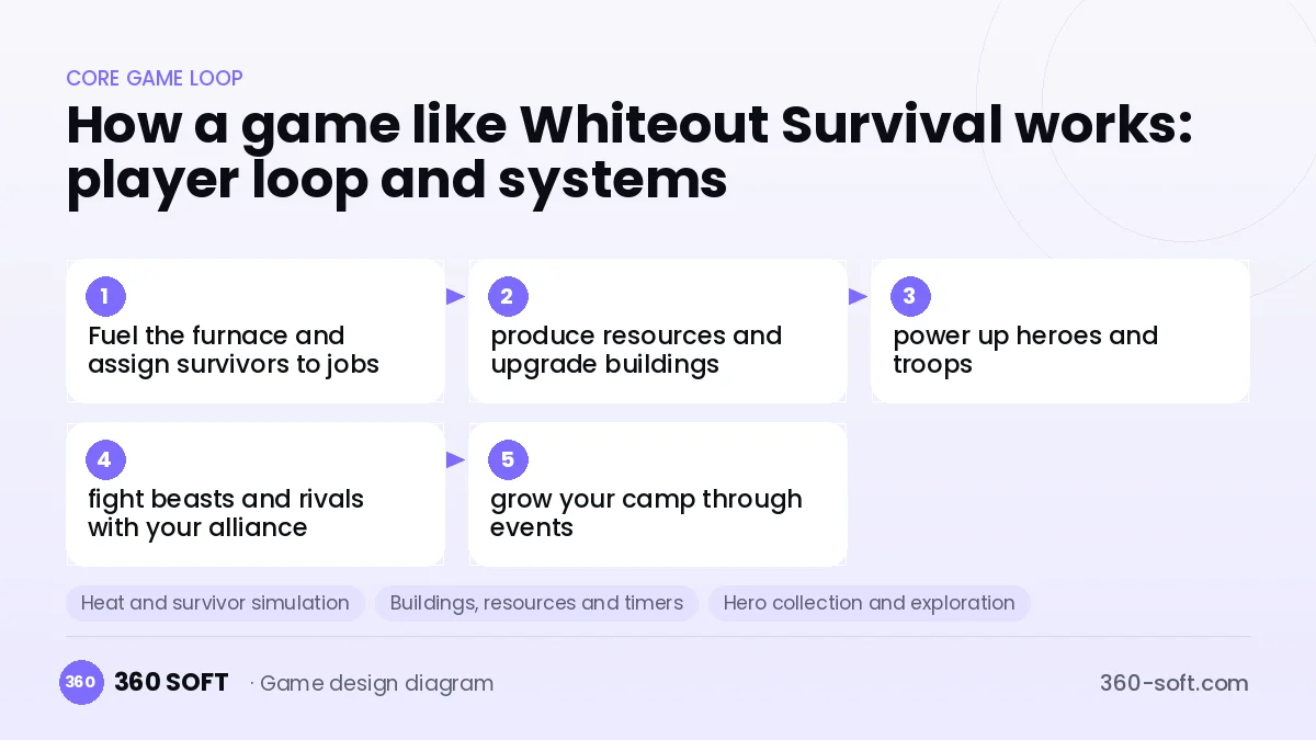 Systems you need to build a game like Whiteout Survival