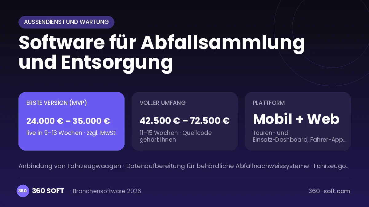 Software für Abfallsammlung und Entsorgung