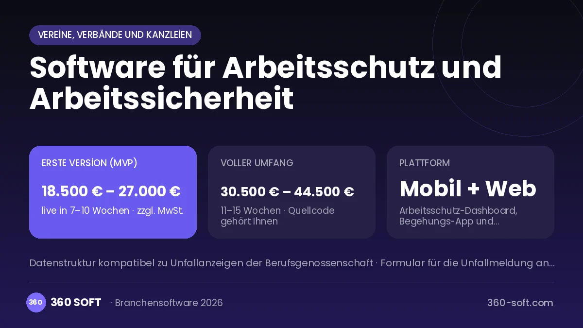 Software für Arbeitsschutz und Arbeitssicherheit