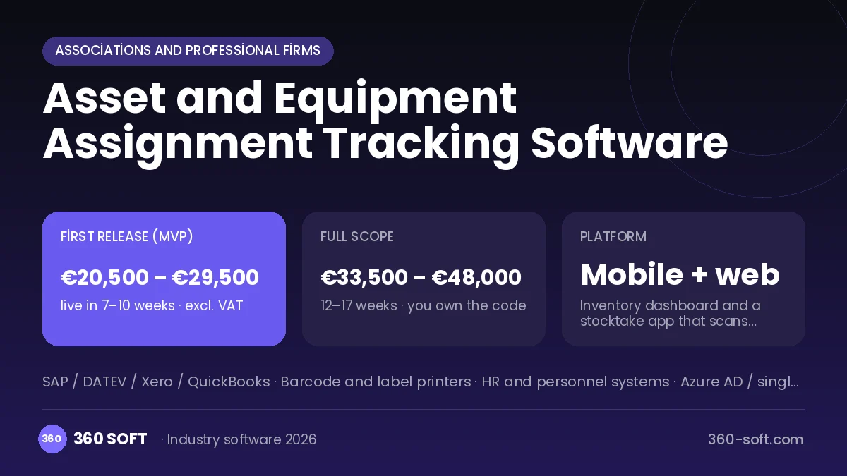 Asset and Equipment Assignment Tracking Software