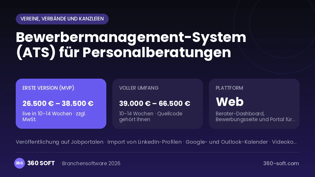 Bewerbermanagement-System (ATS) für Personalberatungen