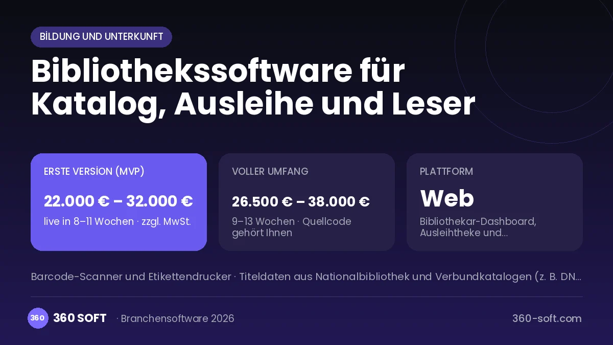 Bibliothekssoftware für Katalog, Ausleihe und Leser