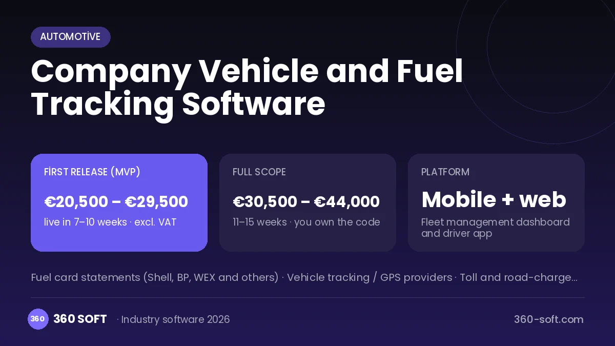 Company Vehicle and Fuel Tracking Software