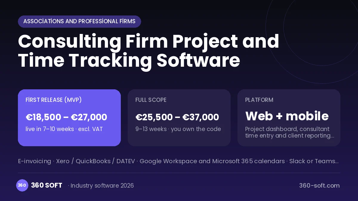 Consulting Firm Project and Time Tracking Software