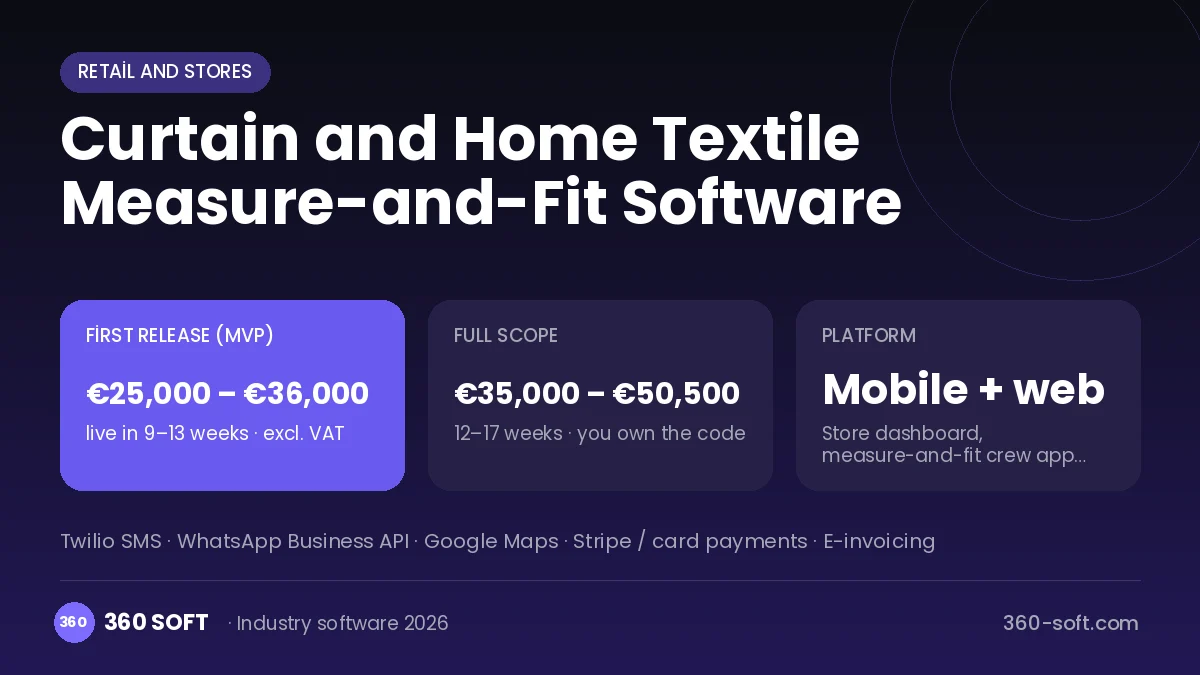 Curtain and Home Textile Measure-and-Fit Software