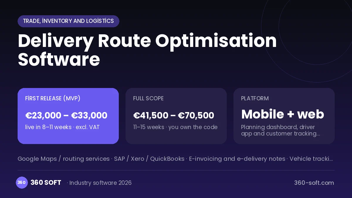 Delivery Route Optimisation Software