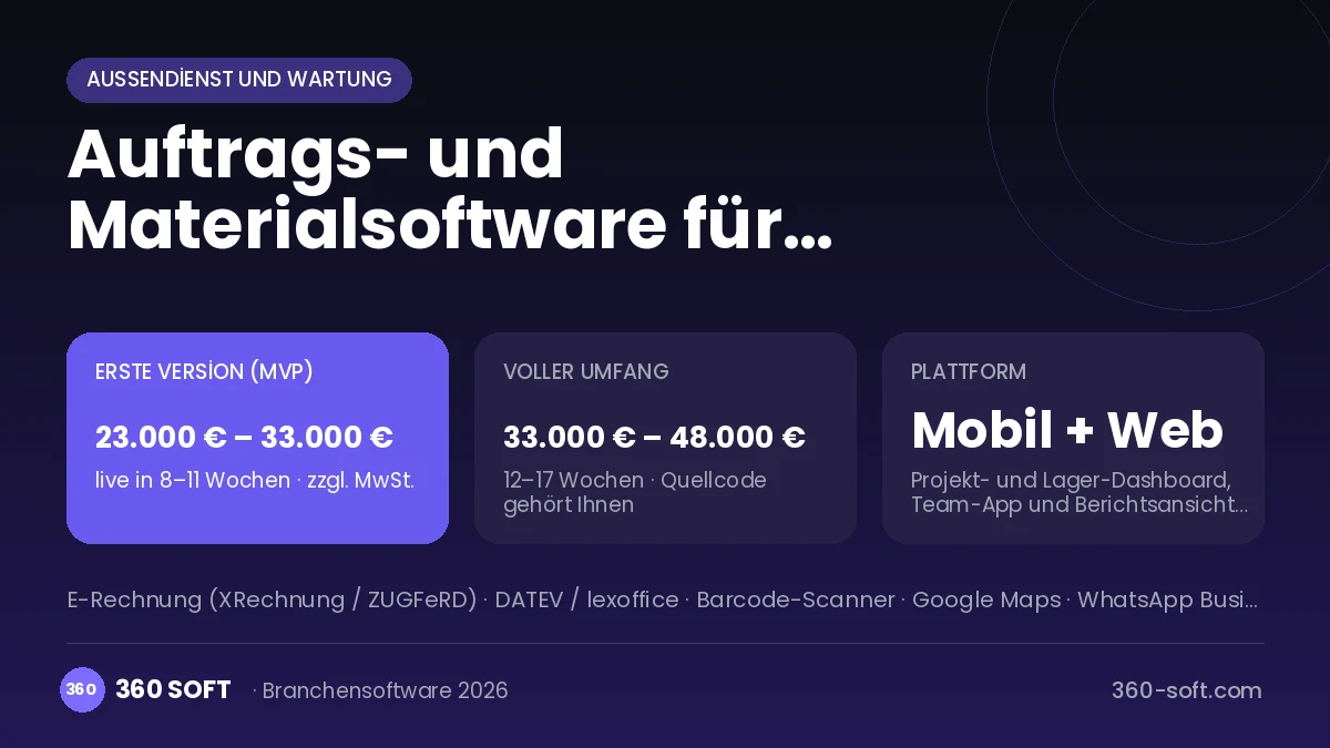 Auftrags- und Materialsoftware für Elektroinstallateure