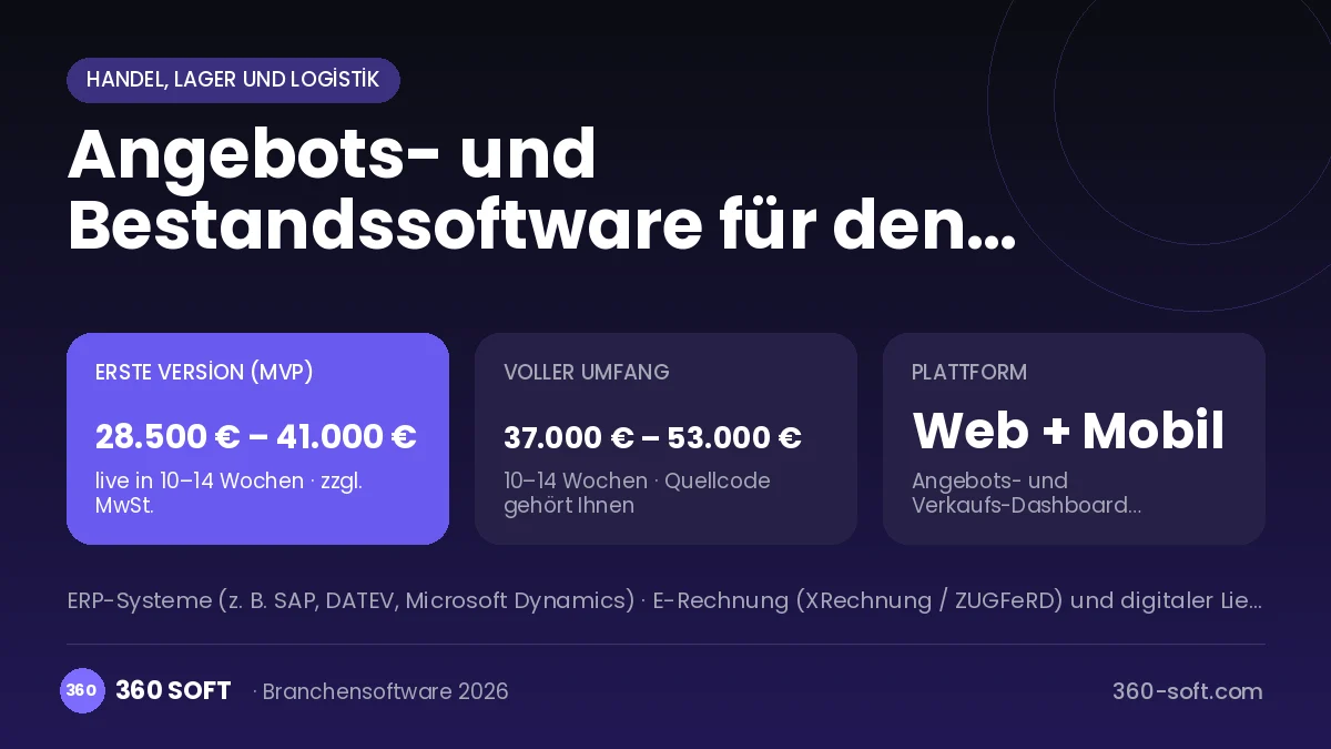 Angebots- und Bestandssoftware für den Elektrogroßhandel