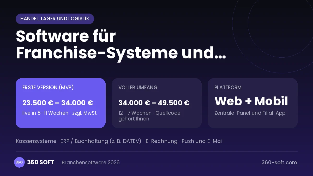 Software für Franchise-Systeme und Filialnetze