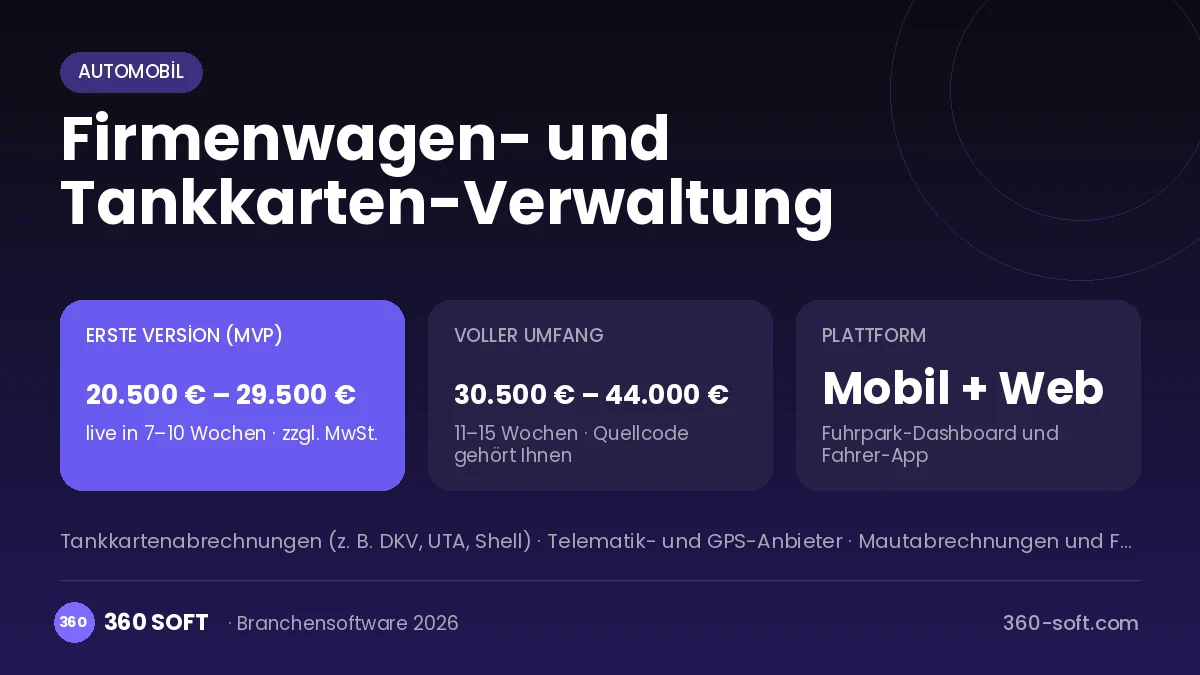 Firmenwagen- und Tankkarten-Verwaltung