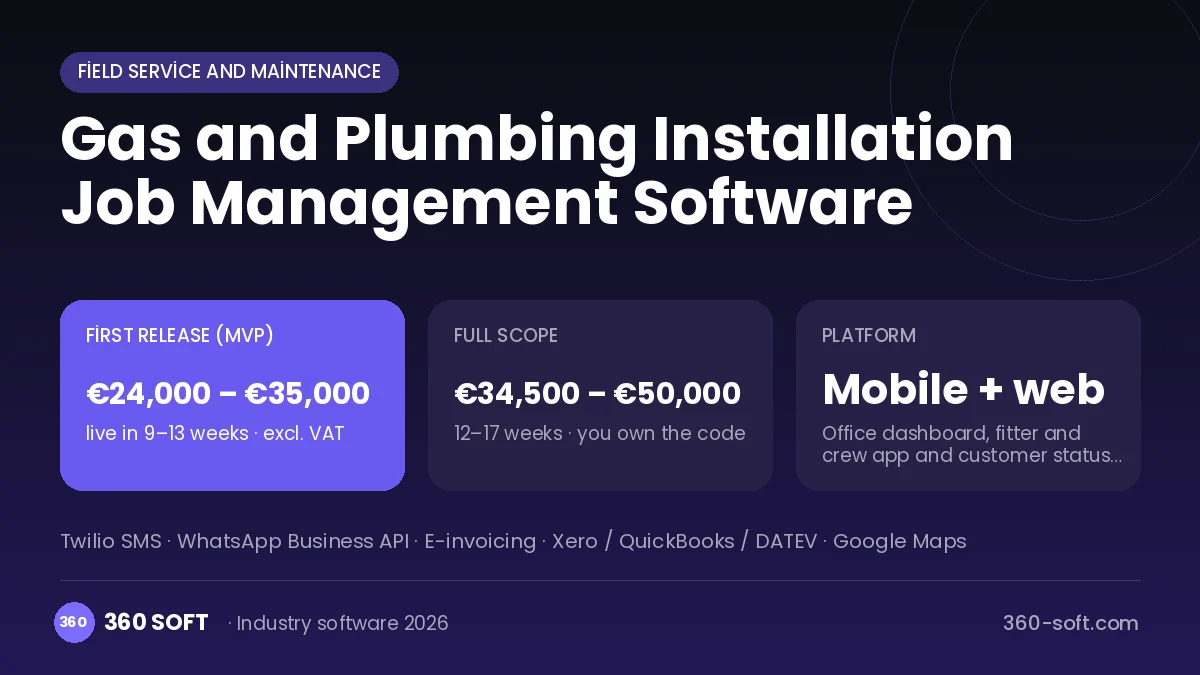 Gas and Plumbing Installation Job Management Software